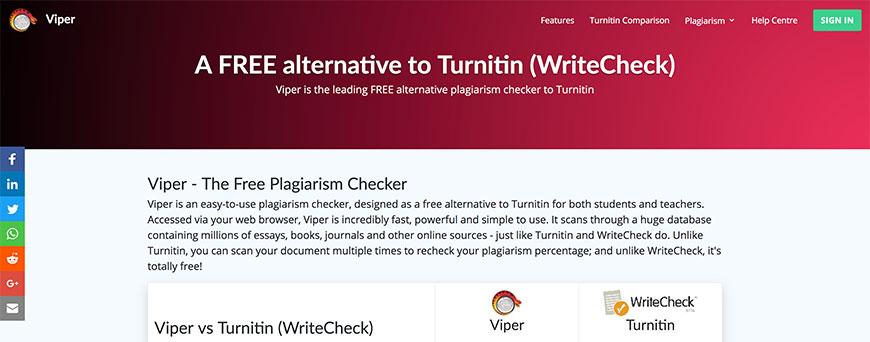 turnitin checker free